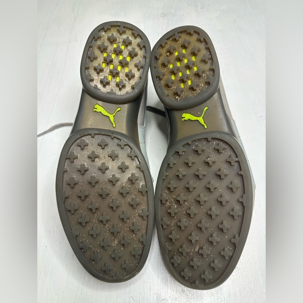 PUMA Creative Factory Golf Shoes – Men’s 9 – Light Green Leather Spikeless - Picture 6 of 9